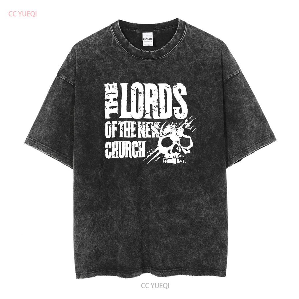 Lords of The New Church T Shirt gift for rock fan TE5230 vintage Washed Casual homme Top For Everyday Wear designer clothes