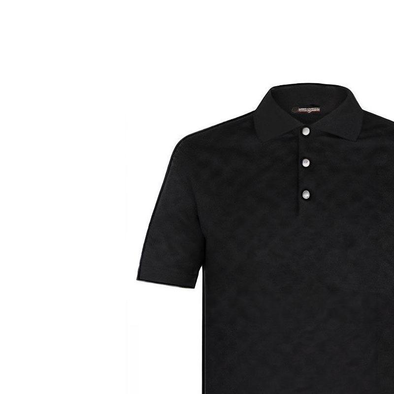 Louis Vuitton SS23 Polo Shirt Men's Black 1A04YK