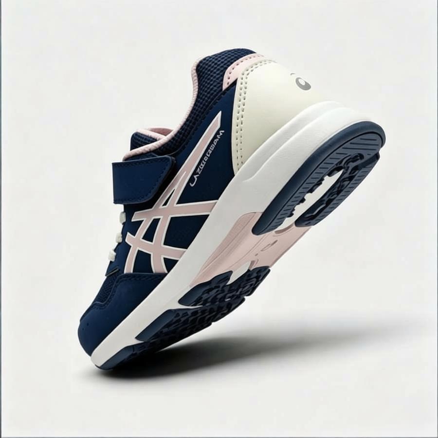 Asics Lazerbeam KD-MG GS Navy Blue Soft Pink Kids Sneakers 1154A174-403