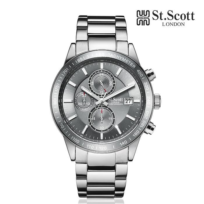 Seinteuseukoteuleondeon St3055M Chronograph Men'S Metal Watch