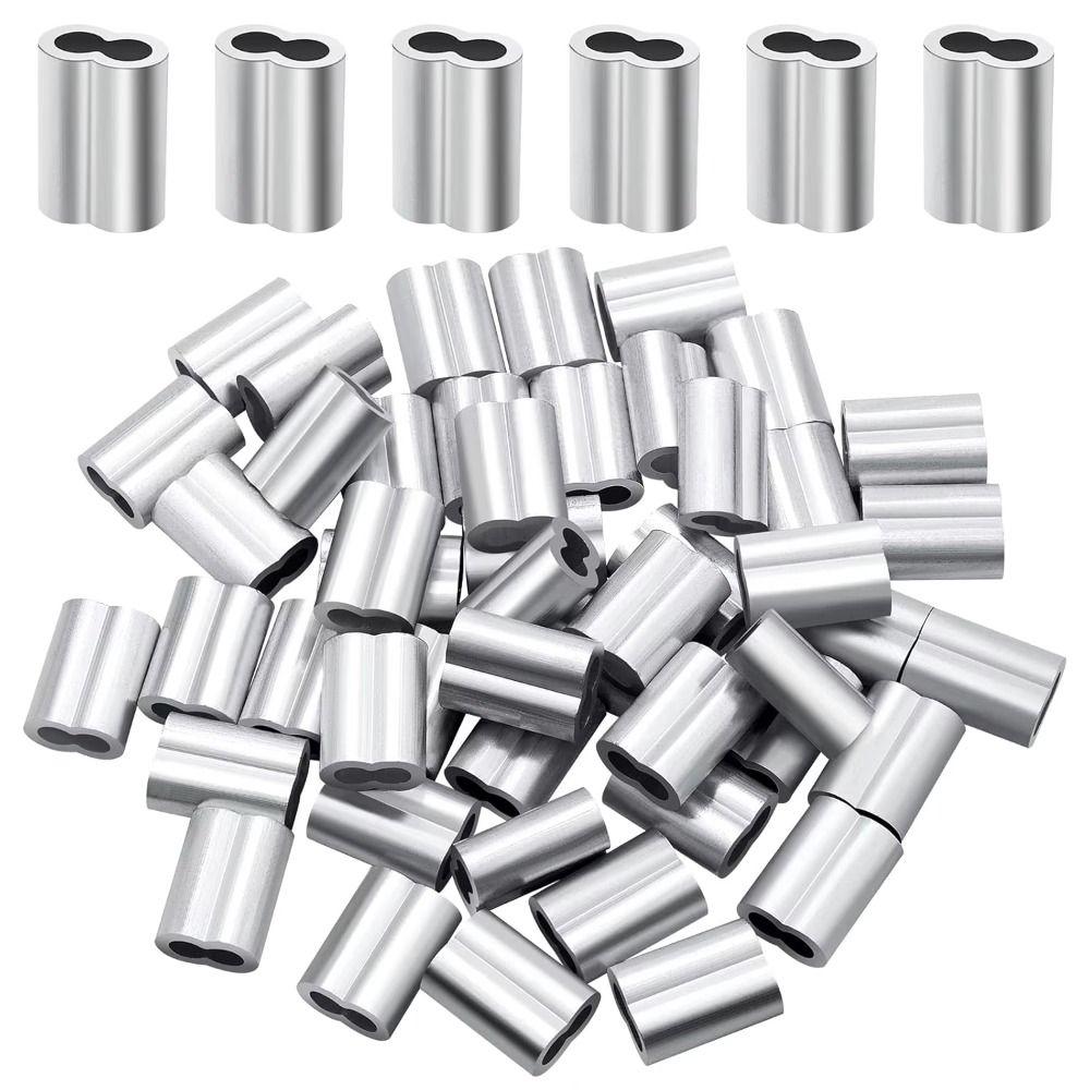 Aluminiummaterial Aluminium-Kabelklemmen Doppelbohrung Crimp-Hülse für Kabel Mechanische Befestigung