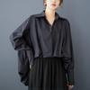 Long Sleeve Plus Size Vintage Asymmetric Shirts & Blouses for Blouse Casual Loose Spring Autumn Tops Women Shirt