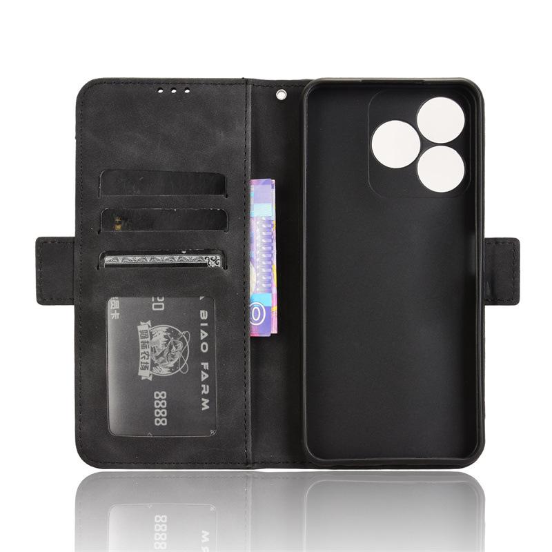 Wiko T20/U20/U10 Leather Flip Case with Multi-Card Slots | Skin-Feel Finish