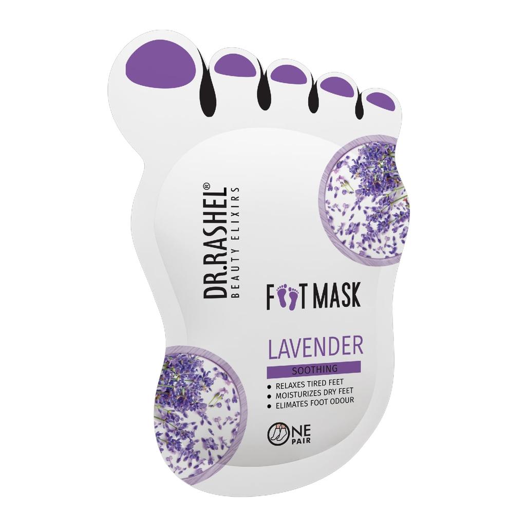Dr.Rashel Lavender Peeling Mask for Cracked Feet | Dead Skin Remover | Heel Peel Pedicure | At Home Foot Care | Lavender | Exfoliant Foot Crack Mas
