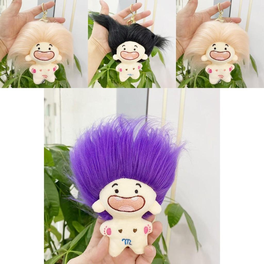 Niedlicher Cartoon Plüschtier Schlüsselanhänger mit einzigartigen Tierkreiszeichen Perfekt für Sammler