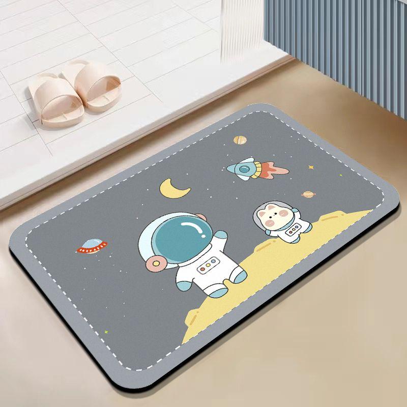 Diatom Mud Absorbent Mat, Bathroom Floor Mat, Quick-drying Bathroom Floor Mat At the Door
