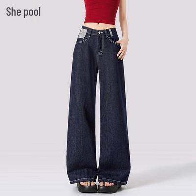 Women's Lyocell Blend High-Waist Wide-Leg Jeans