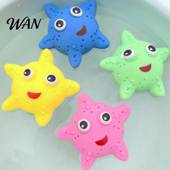 Water Toys For Squeezing Starfish Squirter for Kids Soft TPR Bath Pool Toy Cute Marine Animal Tactile Shape Squeeze to Spray Fun Summer Beach