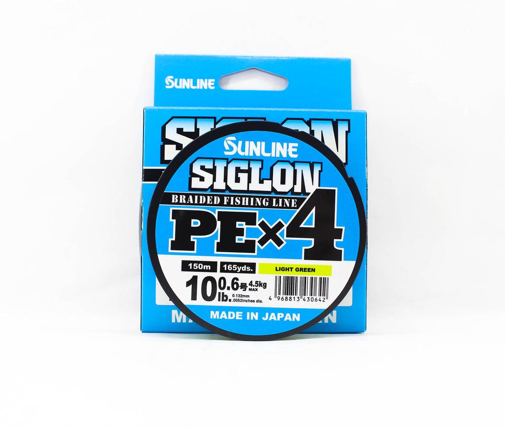 Sunline PE Line X4 Siglon 150M PE 0,6 10LB Limonkowy (0642)
