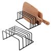 Bolded Chopping Board Organizer Iron Art Dish Holder Kitchen Organizer Pot Lid Rack  Plate