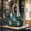 Gothic Gargoyle Pattern Tote Bag Unique Design Daily Use Carryall
