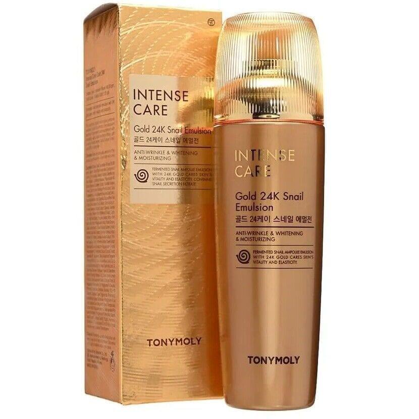 Tonymoly Intensyvios priežiūros auksinė 24 karatų sraigių emulsija 140 ml