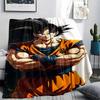 Coperta in Flanella con Stampa Personaggi Dragon Ball, Alta qualità Confortevole per Tutte le Stagioni, Arredamento per la Casa, Calore e Comfort, Perfetta per Regali di Natale