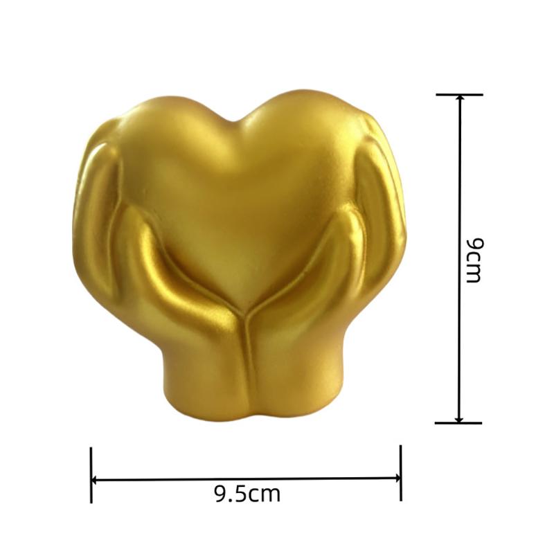 Heart Hand Gesture Statues Sculptures Luxury Resin Desktop Ornament Love Finger Modern Hand Gesture Sculpture Home Shelf Desktop
