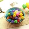 3CM Scented Colored Rattan Ball Hanging Toy for Parrots & Classroom Decor