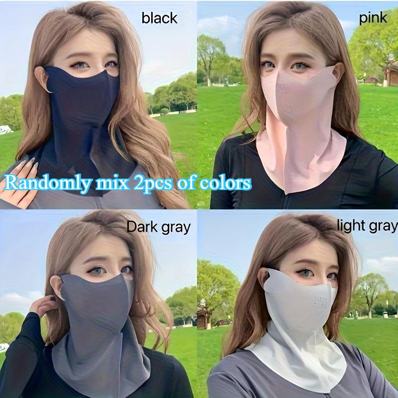 Elegant Face Mask for Women - Breathable Full Face and Neck Cover, Elasticity Scarf, Perfect for Beach, Summer, Vacation