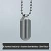 Waterproof Stainless Steel Pill Bottle Capsule - Portable, Moisture-Proof Storage for Outdoor Use