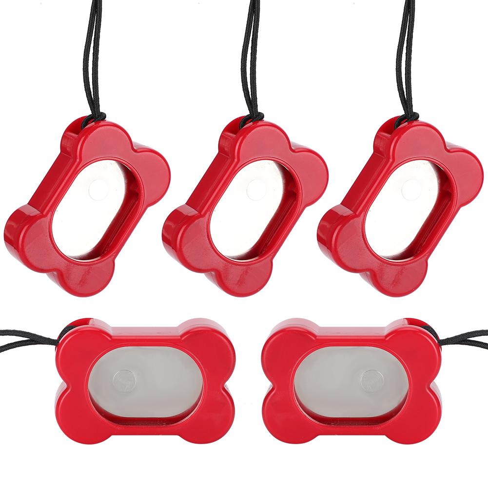 5PCS Pet Training Clicker Adjustable Three Gears Compact Lightweight Supplies for Dogs