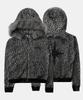 Badblood Cosmo11 Detachable Fur Hoodie Zip-Up - White Leopard