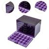 Schmuckorganizer Nail Art Aufbewahrungsbox 120 Fächer Fach Displaykoffer für Glitzer Ringe