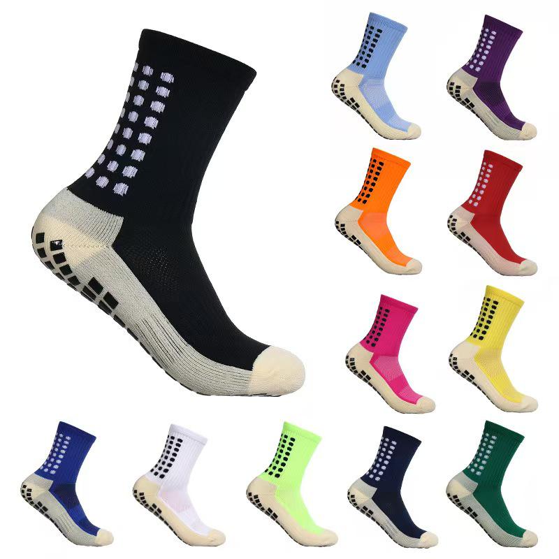 All-in-One Non-Slip Sports Socks: Thick, Sweat-Absorbent, Odor-Resistant for Football & Yoga