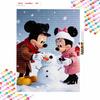 Disney Diamond Art Painting Kit 5D Diamond Snowman Painting Dot Art Gemstone Crystal Paint Diamond Home Wall Decor