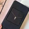 18K Gold-Plated S925 Silver French Tassel Pendant Necklace for Women - Niche Design, High-End Collarbone Necklace