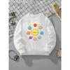 Adorable Crewneck Sweatshirt Featuring Planets, The Sun, And Stars, Perfect for Girls. This Stylish Top Is Suitable for