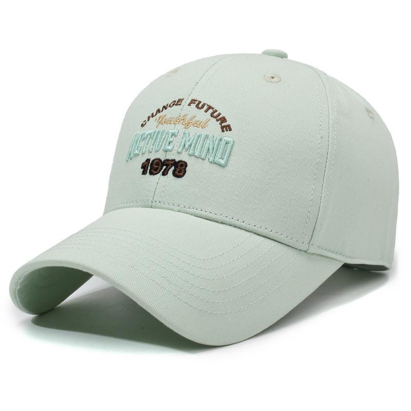 Classic Baseball Cap With Embroidered Letters For Outdoor Sun Protection