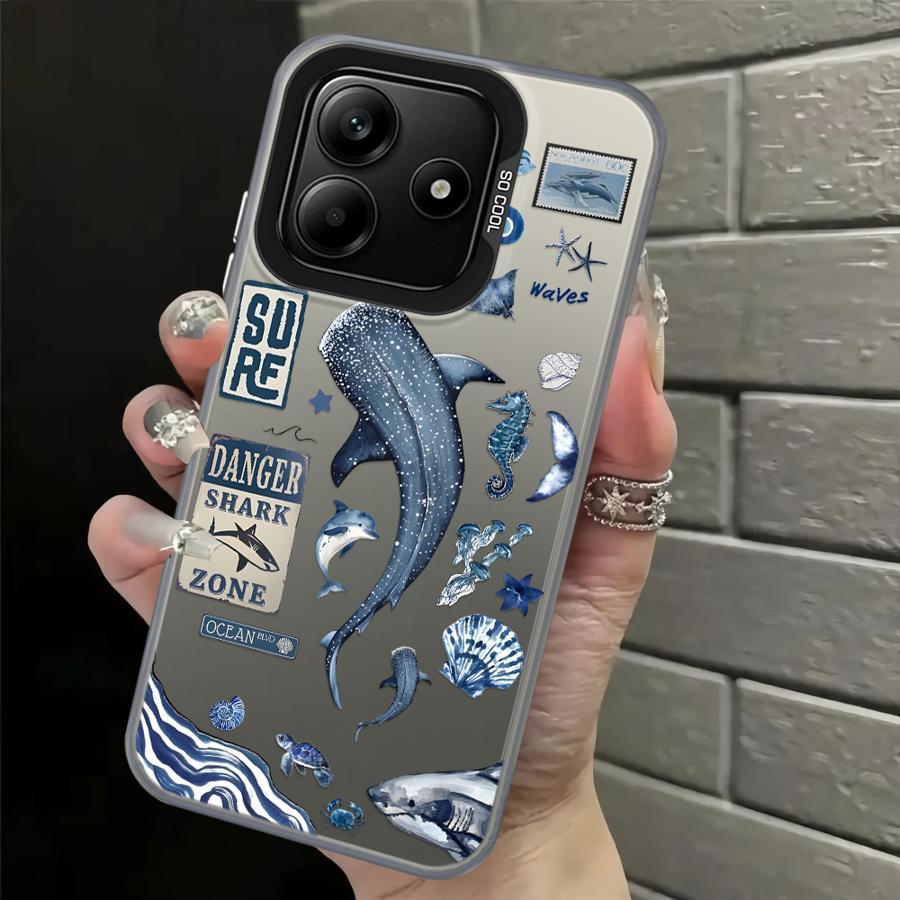 

Marine Life Art Case for Xiaomi Poco C51 F3 GT F4 X3 NFC C50 X5 X3 Pro Back Phone Cover Poco X5