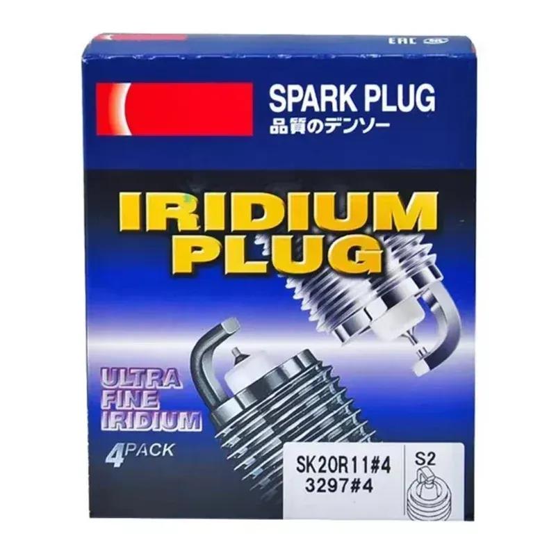 4/6PCS Iridium Spark Plug 3297 SK20R11 For Lexus ES GS IS LS LX RX SC Toyota Corolla Matrix Camry RAV4 Lotus Elise Exige Volvo