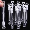 100/10PCS Bubble Soap Bottles Mini Love Heart Shape Tube Bubble Wand Wedding Gift for Guests Birthday Party Decorations Kid Toys