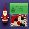 5 - Button Kit - DIY Button Handmade Kit, Novel Christmas Decorations. Santa and for Creative Decorations Gifts