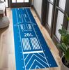 Airplane Runway Runner Rug Cotton Base 3D Print Airplane Runway Rug Black Gold Jet Carpet ModernLiving Room Home Kitchen Decor
