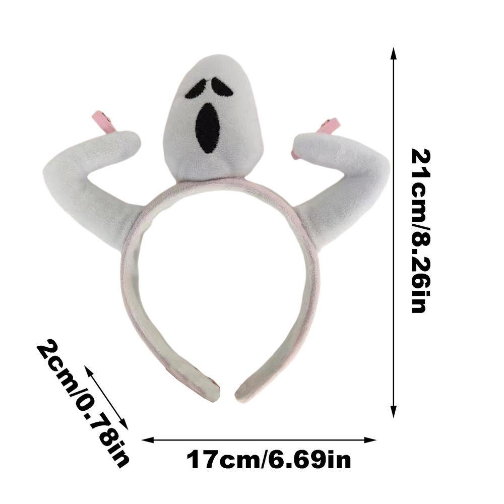 Halloween Ghost Headband Spooky Party Ghost Hairband Cosplay Accessory For Carnival Stage Role Playing Haunted House