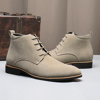 Scarpe Nuove da Uomo Scarpe Casual in Pelle Stile Britannico Punta Appuntita Scarpe Eleganti per il Tempo Libero Classici Stivaletti Chelsea con Lacci