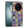 For Honor Magic8 and Magic 8 7 Pro RSR Lette Leather Magnetic Suction Contrast Color Keys Lens Frame Anti-Fingerprint Soft Cover