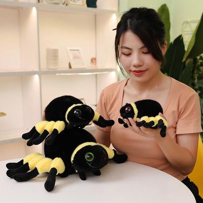 Cute Simulation Spider Doll Plush Toy Black Spider Doll Children Soothing Rag Doll Halloween Gift