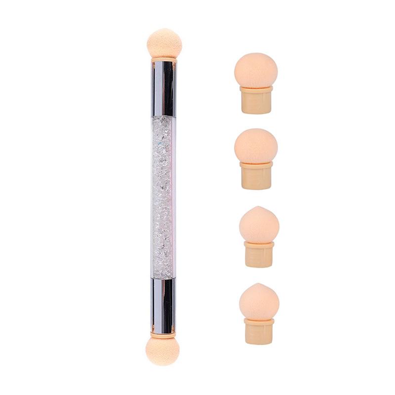 Sponge Heads Replacement Nails Color Gradient Brush Glitter Art Gel Polish Powder Dotting Pen for Manicure Tools ZJS05