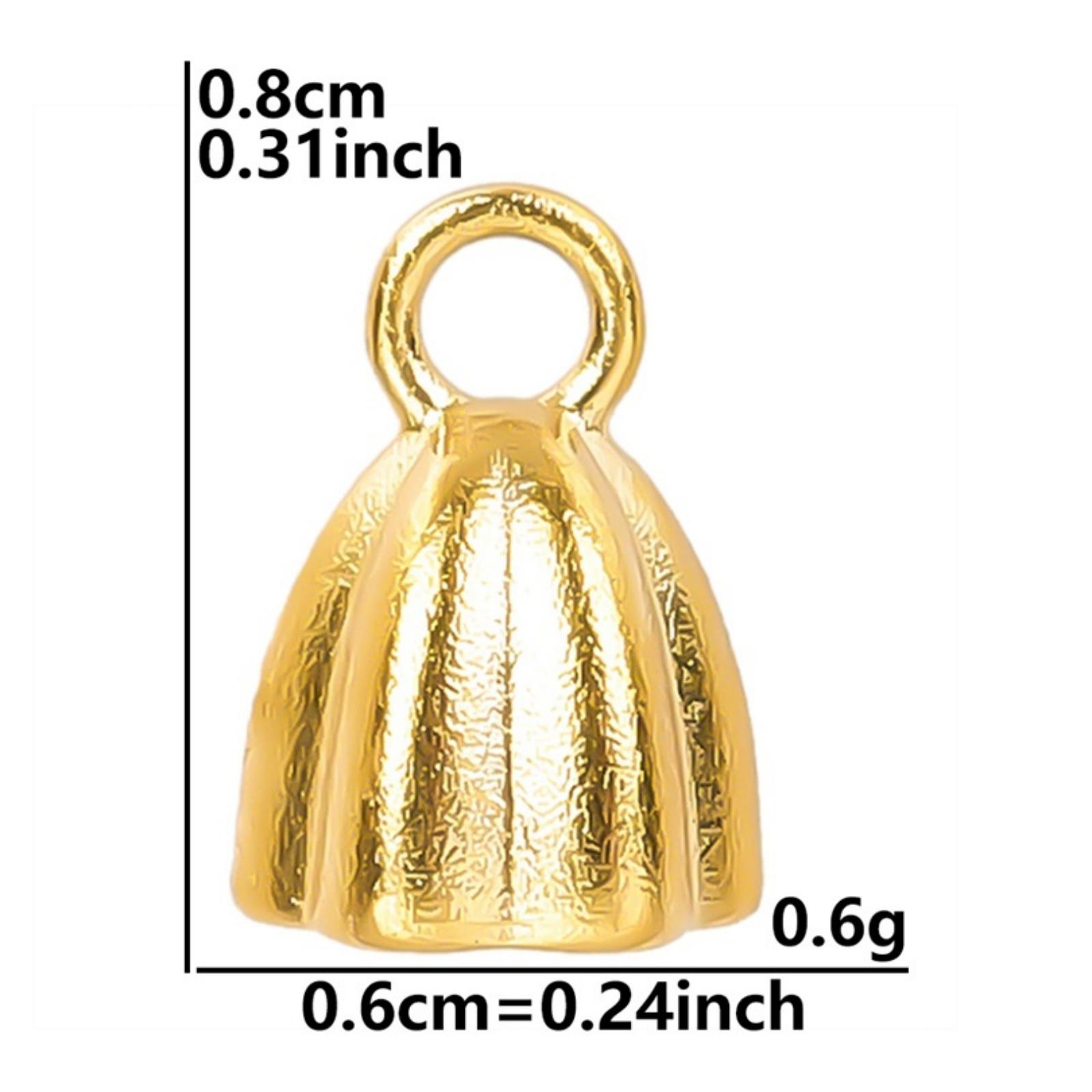 2 Pcs 304 Stainless Steel Charms 18K Gold Plated Flower Bud Lotus Seedpod Daisy Pendants For DIY Necklace Jewelry Making Finding