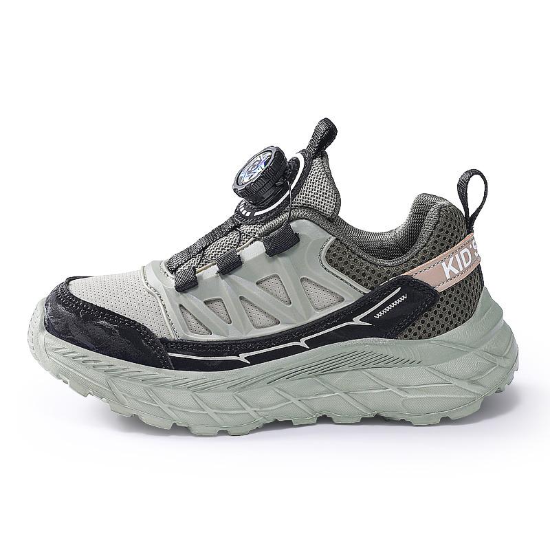 Drehverschluss Schuhe für Jungen Bequeme Plateau Kinder Trainings-Sneaker Atmungsaktive Laufschuhe für Jungen basket garçon enfant