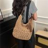 Summer Grass Woven Bag Women's New Fashionable Large Capacity Woven Shoulder Bag Seaside Vacation Style Commuter