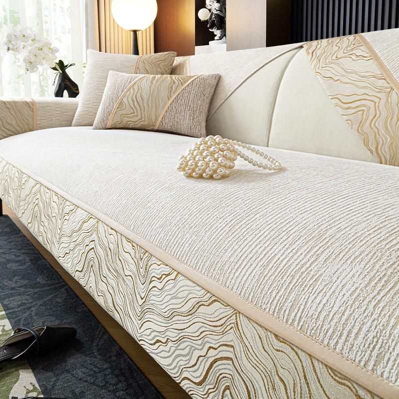 

Роскошная Высококлассная Шенилловая Подушка для Дивана Универсальная для Всех Сезонов Новая Ткань для Чехла Дивана Нескользящая Подушка для Сиденья 70*180cm