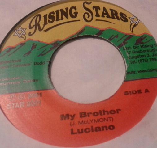 

7inch Record LUCIANO - My Brother STAR0001 Rising Stars 2001 Jamaica Reggae, Ska & Dub Used