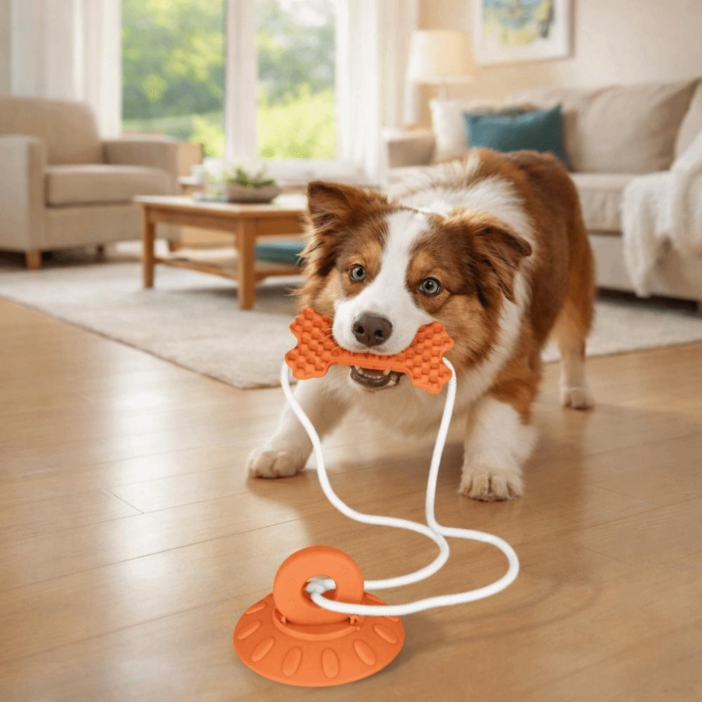 Wear-Resistant Dog Suction Cup Toys Teeth Cleaning Grinding Teeth Toys Physical Strength