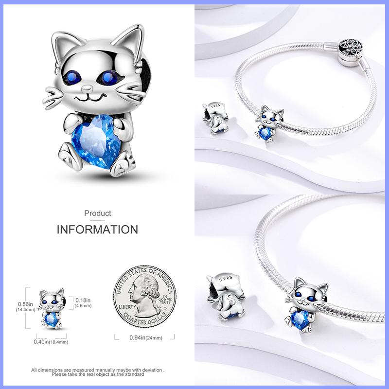 Prawdziwe 925 Sterling Silver kolorowy motyl sowa wróżka wisiorki koraliki Fit Fasion 925 oryginalne bransoletki naszyjniki Fine DIY biżuteria