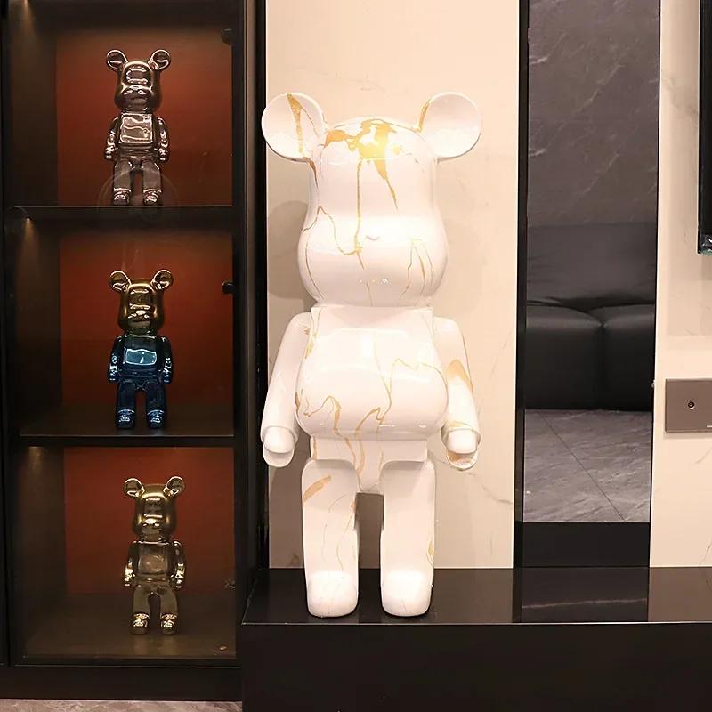 Creative Modern 50cm Cartoon Violent Bear Decoration Piggy Bank Home Improvement TV Cabinet Large Floor Statue Sculpture Gifts