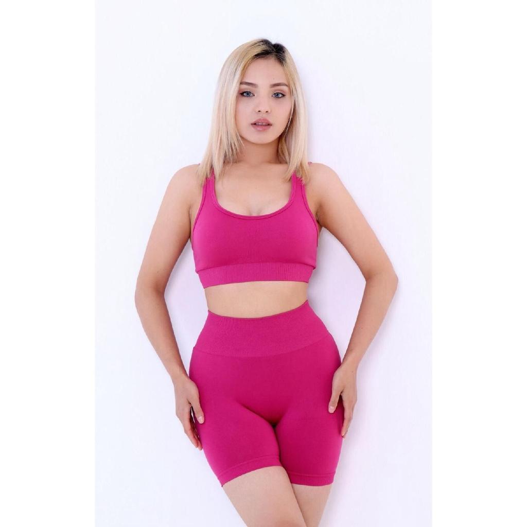 Sports Shorts Bustier Tights Set