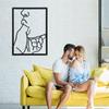 Wall art,Sleek Metal Abstract Line Wall Art - Modern Minimalist Decor, Durable Hanging, Elevates Home Interiors