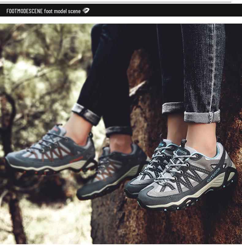Seven-Color Non-Slip Casual Hiking Shoes - Breathable, Wear-Resistant, Low-Top, Four Seasons Outdoor Footwear